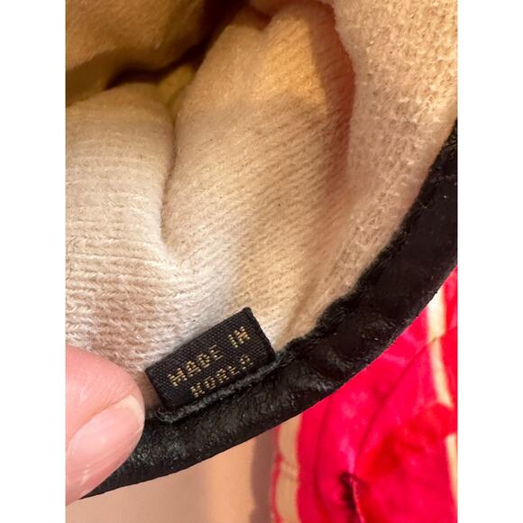 Obermeyer Vtg 90s Skiing Snow Winter Thermal mittins Thinsulate Pink Yellow purp - Picture 4 of 9